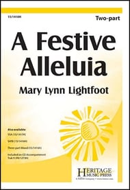 A Festive Alleluia Two-Part choral sheet music cover Thumbnail